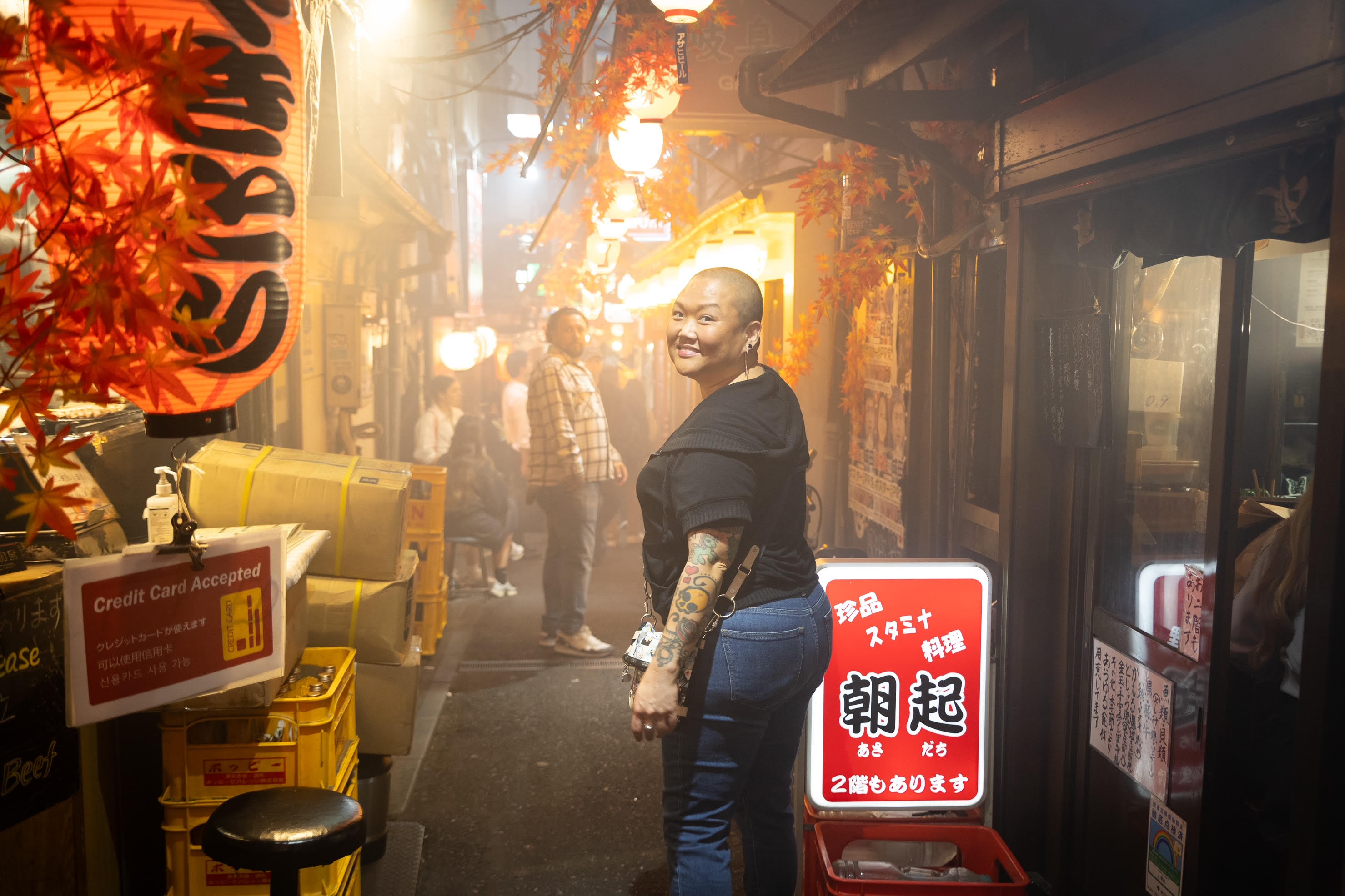 Tokyo alley at night